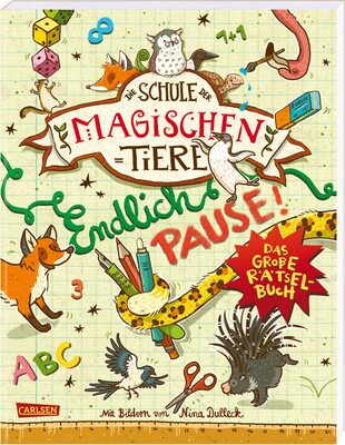 Alle Details zum Kinderbuch Die Schule der magischen Tiere: Endlich Pause! Das große Rätselbuch: Kinderbeschäftigung ab 8 und ähnlichen Büchern