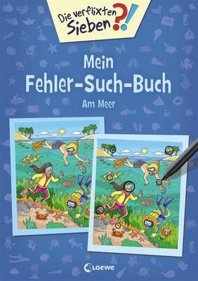 Alle Details zum Kinderbuch Die verflixten Sieben - Mein Fehler-Such-Buch - Am Meer: Rätsel für Kinder ab 5 Jahre und ähnlichen Büchern