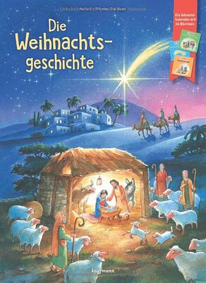 Die Weihnachtsgeschichte: Ein Adventskalender mit 24 Büchlein (Adventskalender mit Geschichten für Kinder: Mit 24 Mini-Büchern) bei Amazon bestellen
