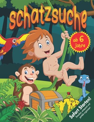 Dschungel Schatzsuche Kindergeburtstag ab 6 Jahren: Kreativ geplante Dschungelspiel-Schnitzeljagd mit Spurensuche. Schatz finden & Verdächtige überführen. Sofort Startklar! (Bravo Schatzsuche) bei Amazon bestellen