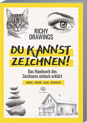 Alle Details zum Kinderbuch DU KANNST ZEICHNEN!: Zeichnen lernen – schnell und einfach. Portraits, Objekte, Landschaft, Tiere und Perspektive zeichnen lernen (inkl. Videos) (Zeichnen leicht gemacht) und ähnlichen Büchern