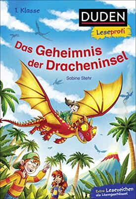 Alle Details zum Kinderbuch Duden Leseprofi – Das Geheimnis der Dracheninsel, 1. Klasse: Kinderbuch für Erstleser ab 6 Jahren (Lesen lernen 1. Klasse, Band 39) und ähnlichen Büchern