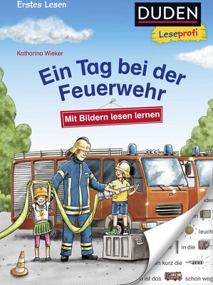 Alle Details zum Kinderbuch Duden Leseprofi – Mit Bildern lesen lernen: Ein Tag bei der Feuerwehr, Erstes Lesen: Kinderbuch für Erstleser ab 4 Jahren (Erstes Lesen mit Bildern Vorschule, Band 3) und ähnlichen Büchern