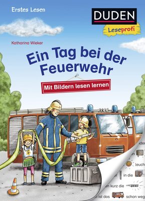 Alle Details zum Kinderbuch Duden Leseprofi – Mit Bildern lesen lernen: Ein Tag bei der Feuerwehr, Erstes Lesen: Kinderbuch für Erstleser ab 4 Jahren (Erstes Lesen mit Bildern Vorschule, Band 3) und ähnlichen Büchern