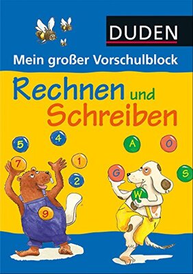 Alle Details zum Kinderbuch Duden: Mein großer Vorschulblock - Rechnen und Schreiben: Buchstaben und Zahlen für den Schuleinstieg und ähnlichen Büchern