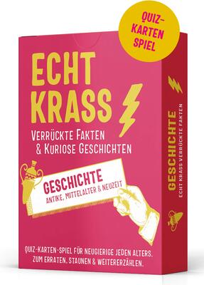 Alle Details zum Kinderbuch Echt krass verrückte Fakten & kuriose Geschichten. GESCHICHTE. Fragespiel & Ratequiz zu wahren Ereignissen aus Antike, Mittelalter & Neuzeit.: ... ... ... verrückte Fakten und kuriose Geschichten.) und ähnlichen Büchern