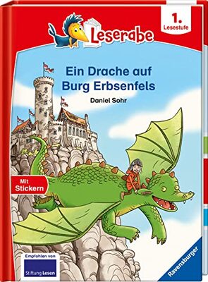 Alle Details zum Kinderbuch Ein Drache auf Burg Erbsenfels - Leserabe ab 1. Klasse - Erstlesebuch für Kinder ab 6 Jahren (Leserabe - 1. Lesestufe) und ähnlichen Büchern