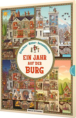 Alle Details zum Kinderbuch Ein Jahr auf der Burg: Drachen, Ritter, Sensationen! | Wimmeliger Suchspaß für Kinder ab 4 Jahren und ähnlichen Büchern