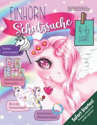 Alle Details zum Kinderbuch Einhorn Schatzsuche Kindergeburtstag 4-6 Jahre: Einhornpiel-Schnitzeljagd für einen gelungenen Einhorngeburtstag. Sofort startklar! Rätsel, Spiele, Bastelvorlagen. (Bravo Schatzsuche) und ähnlichen Büchern