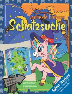Alle Details zum Kinderbuch Schnitzeljagd Kindergeburtstag: Verhexte Einhorn Schatzsuche Komplettset zum Sofort Starten. Das ideale Kindergeburtstagsspiel zum Sachen suchen. (Bravo Schatzsuche) und ähnlichen Büchern