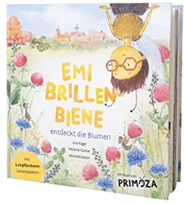 Alle Details zum Kinderbuch Emi Brillenbiene entdeckt die Blumen: Ein Kinderbuch mit bienenfreundlichen Samen im großen Mitmachteil | für Kinder ab 3 Jahren | Geschenkbuch für Jungen und Mädchen | von PRIMOZA und ähnlichen Büchern