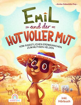 Alle Details zum Kinderbuch Emil und der Hut voller Mut: Vom ängstlichen Erdmännchen zum mutigen Helden - Ein tierisches Abenteuer voller Mutproben, Selbstvertrauen und innerer Stärke - inkl. Hörbuch und ähnlichen Büchern