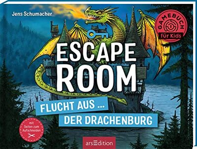 Alle Details zum Kinderbuch Escape Room – Flucht aus der Drachenburg: Mit Seiten zum Aufschneiden | Escape-Krimi für Kinder mit vielen spannenden Rätseln und ähnlichen Büchern