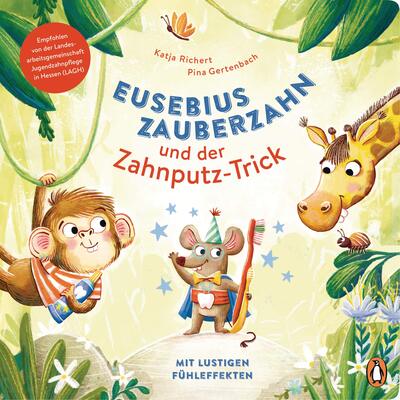 Eusebius Zauberzahn und der Zahnputz-Trick: Pappbilderbuch mit Fühlelementen ab 2 Jahren bei Amazon bestellen