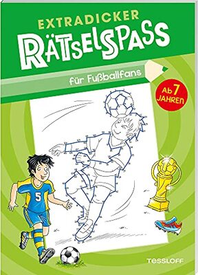 Alle Details zum Kinderbuch Extradicker Rätselspaß für Fußballfans: Mal- und Rätselspaß ab 7 Jahren rund ums Thema Fußball (Rätsel, Spaß, Spiele) und ähnlichen Büchern