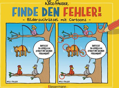 Finde den Fehler - Bildersuchrätsel mit Cartoons: Bilderrätsel und Bilderwitze. Knifflig und lustig. Für die ganze Familie bei Amazon bestellen