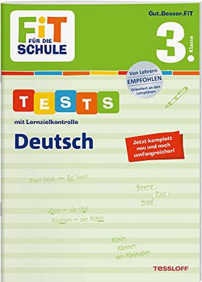 Alle Details zum Kinderbuch FiT FÜR DIE SCHULE. Tests mit Lernzielkontrolle. Deutsch 3. Klasse (Fit für die Schule / Das kann ich!) und ähnlichen Büchern