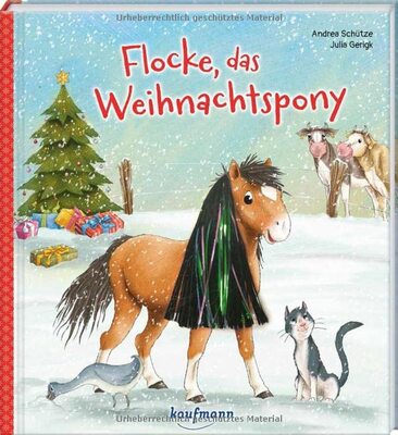 Alle Details zum Kinderbuch Flocke, das Weihnachtspony: Bilderbuch (Bilderbuch mit integriertem Extra - Ein Weihnachtsbuch: Kinderbücher ab 3 Jahre) und ähnlichen Büchern