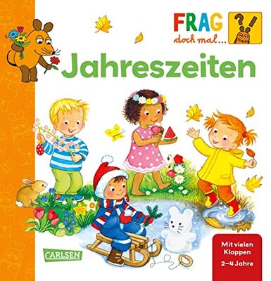 Alle Details zum Kinderbuch Frag doch mal ... die Maus: Jahreszeiten: Erstes Sachwissen | Frühling, Sommer, Herbst und Winter - Pappbilderbuch mit Klappen ab 2 Jahren und ähnlichen Büchern