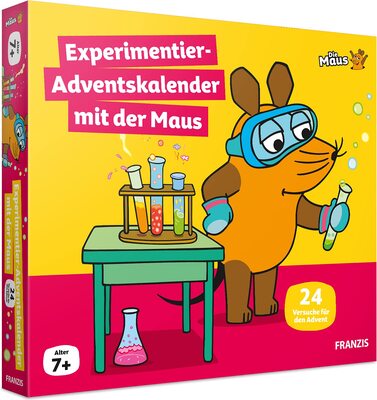 Alle Details zum Kinderbuch FRANZIS 67185 - Experimentier-Adventskalender mit der Maus, 24 Versuche für den Advent zum Entdecken, Forschen und Rätseln, für Kinder ab 7 Jahren und ähnlichen Büchern