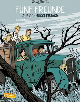 Alle Details zum Kinderbuch Fünf Freunde 4: Fünf Freunde auf Schmugglerjagd: Der Kinderbuch-Klassiker als Comic für Kinder ab 8 Jahre (4) und ähnlichen Büchern