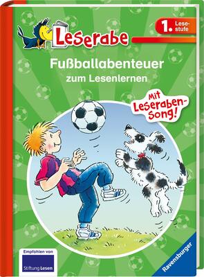 Alle Details zum Kinderbuch Fußballabenteuer zum Lesenlernen - Leserabe 1. Klasse - Erstlesebuch für Kinder ab 6 Jahren: Mit Leseraben-Song! (Leserabe - Sonderausgaben) und ähnlichen Büchern