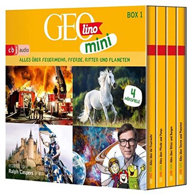 Alle Details zum Kinderbuch GEOLINO MINI: Box 1: Alles über Feuerwehr, Pferde, Ritter und Planeten und ähnlichen Büchern