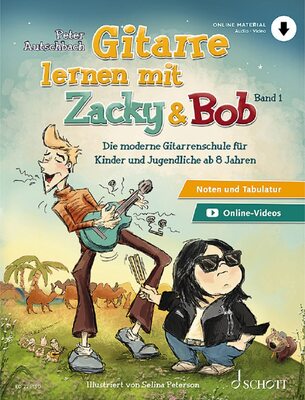 Alle Details zum Kinderbuch Gitarre lernen mit Zacky & Bob: Die moderne Gitarrenschule für Kinder und Jugendliche ab 6 Jahren. Gitarre. Lehrbuch. (Zacky und Bob) und ähnlichen Büchern