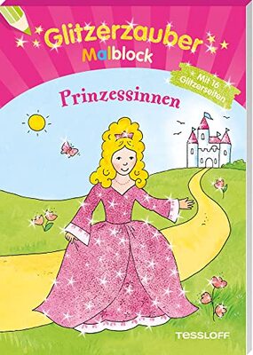 Alle Details zum Kinderbuch Glitzerzauber Malblock Prinzessinnen: Mit 16 Glitzerseiten (Malbücher und -blöcke) und ähnlichen Büchern