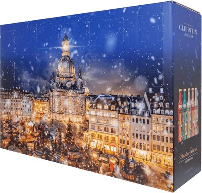 Glühwein Kalender Glühwein Adventskalender 2023 Dresdner Striezel von Lausitzer Früchte bei Amazon bestellen