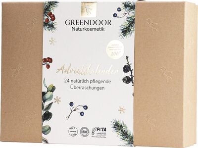 Alle Details zum Kinderbuch GREENDOOR Advent Calendar Natural Cosmetics 2025 for Women, Men and Families, 24 Different Cosmetic Products Worth Over 90 Euros, Several Original Sizes und ähnlichen Büchern