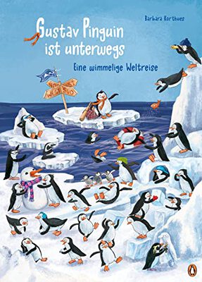 Gustav Pinguin ist unterwegs – Eine wimmelige Weltreise: Wimmeliges Pappbilderbuch für Kinder ab 2 Jahren bei Amazon bestellen