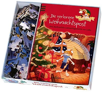 Alle Details zum Kinderbuch Hase und Holunderbär - Die verlorene Weihnachtspost: Buch + Puzzle und ähnlichen Büchern