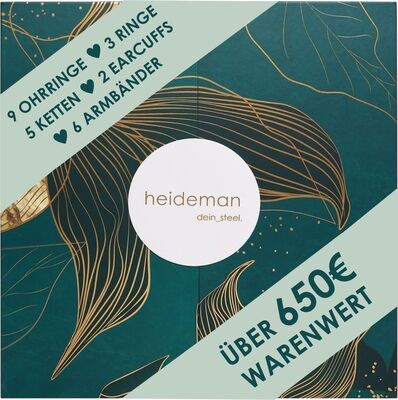 Heideman Advent Calendar 2025 Women - Jewellery - Limited Edition - Christmas Calendar with 25 Jewellery Pieces for Women Silver Coloured bei Amazon bestellen