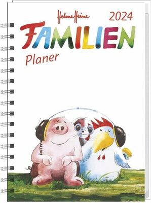 Alle Details zum Kinderbuch Helme Heine Familienplaner Buch A6 2024. Familienkalender mit 4 Spalten. Liebevoll illustrierter Buch-Kalender mit Einstecktasche und Schulferien. Terminplaner mit 160 Seiten. (Helme Heine Kalender) und ähnlichen Büchern