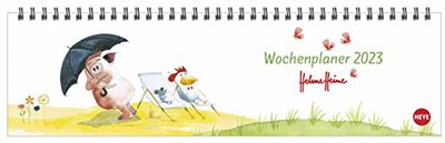 Helme Heine Wochenquerplaner 2023. Praktischer Tischquerkalender mit Spiralbindung. Liebevoll illustrierter Tisch-Kalender mit Helme Heine und seinen Freunden bei Amazon bestellen