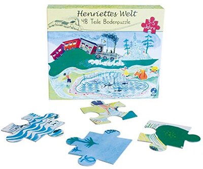 Alle Details zum Kinderbuch Henriettes Welt Bodenpuzzle 48 Teile: Henriette Bimmelbahn und ähnlichen Büchern