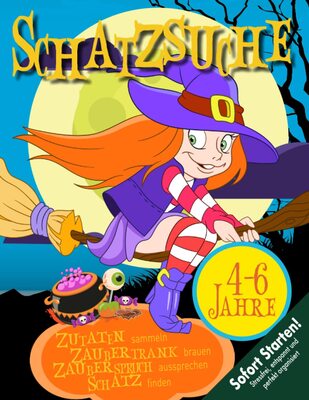 Alle Details zum Kinderbuch Hexen Schatzsuche Kindergeburtstag & Halloween 4-6 Jahre: Kreative & abwechslungsreiche Rätsel & Spiele. Zutaten sammeln, Zaubertrank brauen, Schatz finden. Sofort startklar! (Bravo Schatzsuche) und ähnlichen Büchern