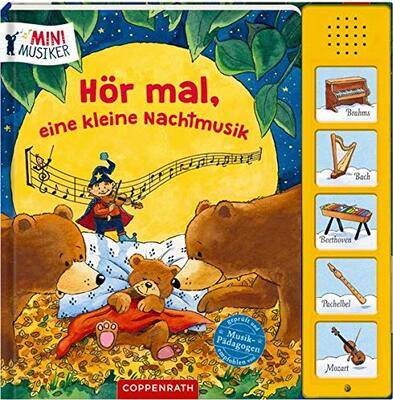 Alle Details zum Kinderbuch Hör mal, eine kleine Nachtmusik: Klassik zur Guten Nacht (Mini-Musiker) und ähnlichen Büchern