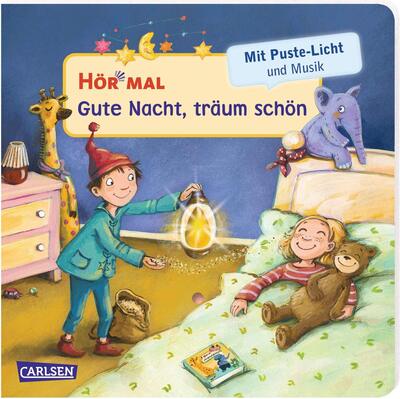 Alle Details zum Kinderbuch Hör mal (Soundbuch): Mach mit - Pust aus: Gute Nacht, träum schön: Zum Hören, Auspusten und Mitmachen ab 2 Jahren. Mit Puste-Licht und Musik für eine Gute Nacht und ähnlichen Büchern