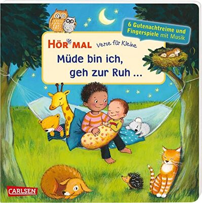 Alle Details zum Kinderbuch Hör mal (Soundbuch): Verse für Kleine: Müde bin ich, geh zur Ruh ...: und andere Abendverse mit Musik | Zum Hören, Schauen und Mitmachen ab 18 ... Fingerspiele mit Musik und Spielanleitungen und ähnlichen Büchern