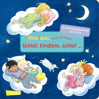 Alle Details zum Kinderbuch Hör mal (Soundbuch): Verse für Kleine: Schlaf, Kindlein, schlaf ...: Zum Hören und Mitsingen ab 18 Monaten. Bekannte Gutenachtlieder und Gutenachtreime mit Musik und Spielanleitungen und ähnlichen Büchern