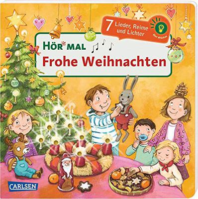 Alle Details zum Kinderbuch Hör mal (Soundbuch): Frohe Weihnachten: Zum Hören, Schauen und Mitmachen ab 2 Jahren. Bekannte Weihnachtslieder, Reime und Geschichten und ähnlichen Büchern