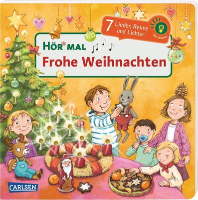 Alle Details zum Kinderbuch Hör mal (Soundbuch): Frohe Weihnachten: Zum Hören, Schauen und Mitmachen ab 2 Jahren. Bekannte Weihnachtslieder, Reime und Geschichten und ähnlichen Büchern