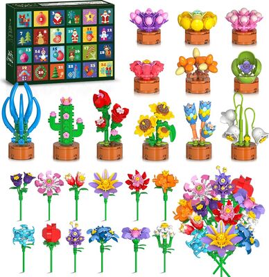 HOGOKIDS Advent Calendar 2025 Flowers 3.6 Mini Kit - 24 Days Christmas Countdown Succulents Botanical Building Toy, Advent Calendar Building Blocks Gift for Adults Children Boys Girls 6+ bei Amazon bestellen