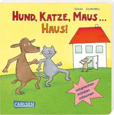 Alle Details zum Kinderbuch Hund, Katze, Maus ... Haus!: mitsprechen, mitraten, mitreimen | Erstes superlanges lustiges Reimebuch (Die Großen Kleinen) und ähnlichen Büchern