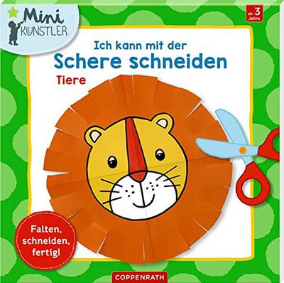 Alle Details zum Kinderbuch Ich kann mit der Schere schneiden: Tiere: Falten, schneiden, fertig! (Mini-Künstler) und ähnlichen Büchern