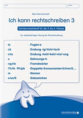 Ich kann rechtschreiben 3 - Schülerarbeitsheft für die 2. bis 4. Klasse: Mein Sternchenheft zur selbständigen Übung der Rechtschreibung: Schülerarbeitsheft zur selbständigen Übung der Rechtschreibung bei Amazon bestellen