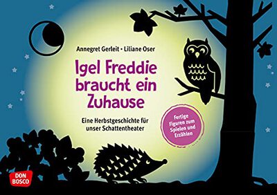 Alle Details zum Kinderbuch Igel Freddie braucht ein Zuhause: Eine Herbstgeschichte für unser Schattentheater. Fertige Figuren zum Spielen und Erzählen. Tierisches Schattenspiel ... und Figuren für unser Schattentheater) und ähnlichen Büchern