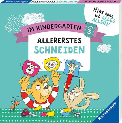 Alle Details zum Kinderbuch Im Kindergarten: Allererstes Schneiden: Hier kann ich alles allein! und ähnlichen Büchern